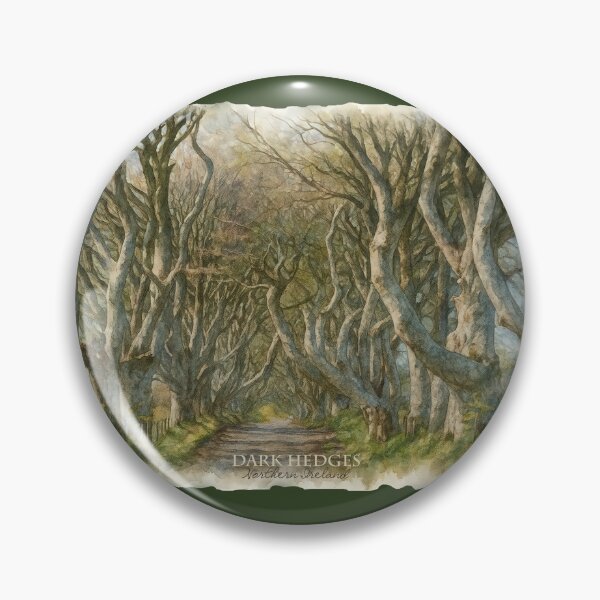 Item preview, Dark Hadges, Northern Ireland, my watercolor, designed and sold by miro-bob-design.
