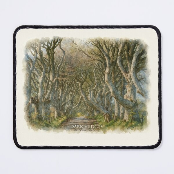 Item preview, Dark Hadges, Northern Ireland, my watercolor, designed and sold by miro-bob-design.