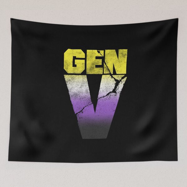 Item preview, gen v logo non binary flag designed and sold by rilesweir.