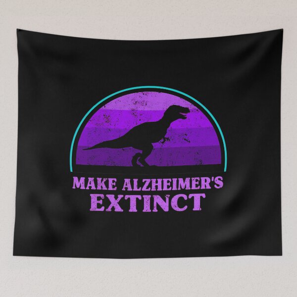 Item preview, Trex Dinosaur Make Alzheimers Extinct Awareness Kids Toddler 		 designed and sold by vayssefriskuh.