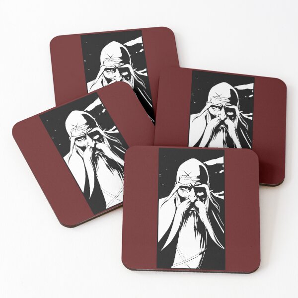 Item preview, Bleach Yamamoto Black & White Illustration designed and sold by LavinyArt.