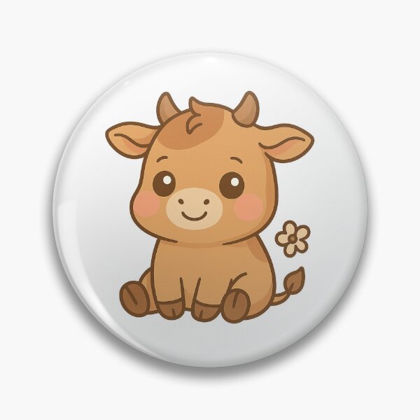Item preview, Cute Limousine Cow  designed and sold by RedLeafStudio.