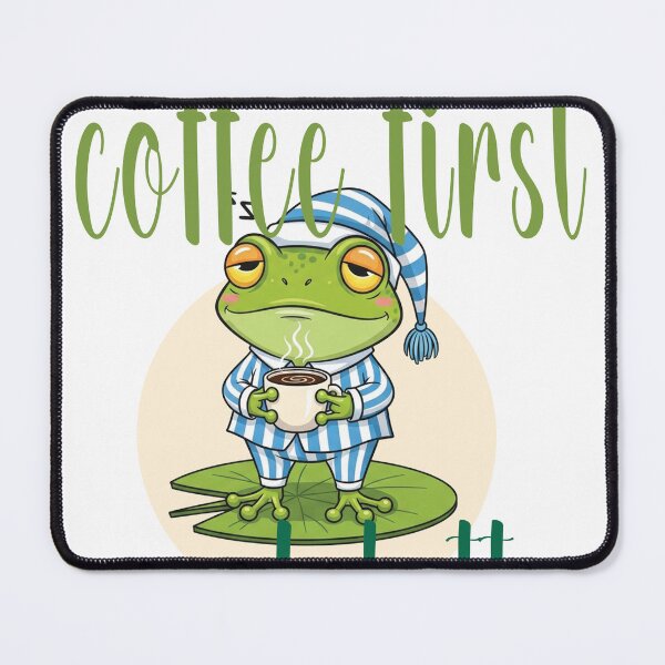 Item preview, coffee first croak latter designed and sold by chilling frog.