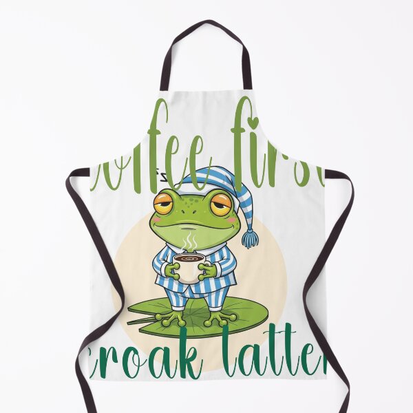 Item preview, coffee first croak latter designed and sold by chilling frog.