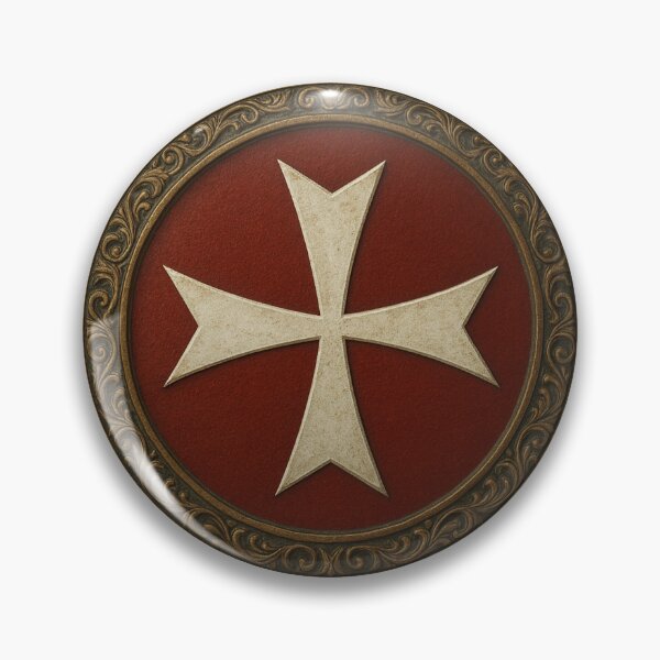 Item preview, Hospitaller Cross Medieval Knight Order Sticker designed and sold by historyandmore.