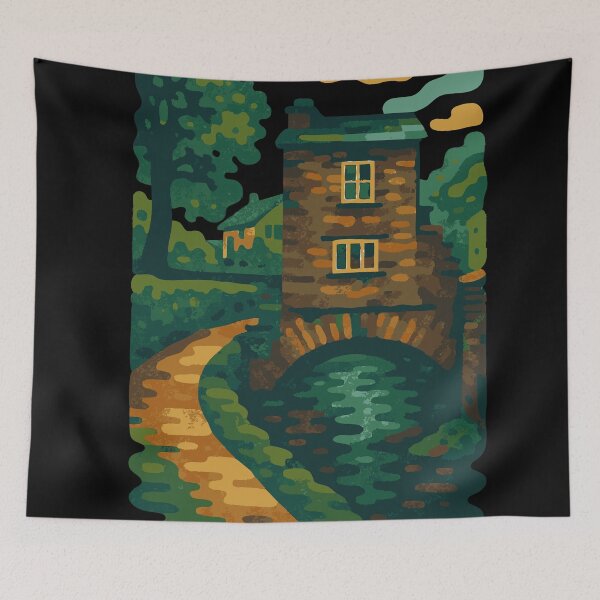 Item preview, Bridge House Ambleside Abstract Lake District Art designed and sold by Cumbria Guru.