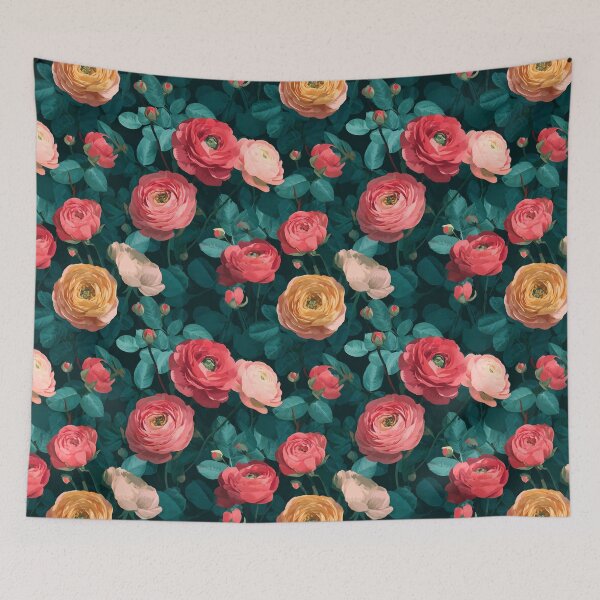 Item preview, Bold Charming Ranunculus Florals For Baby Shower Gift designed and sold by RoyalStarsPatts.