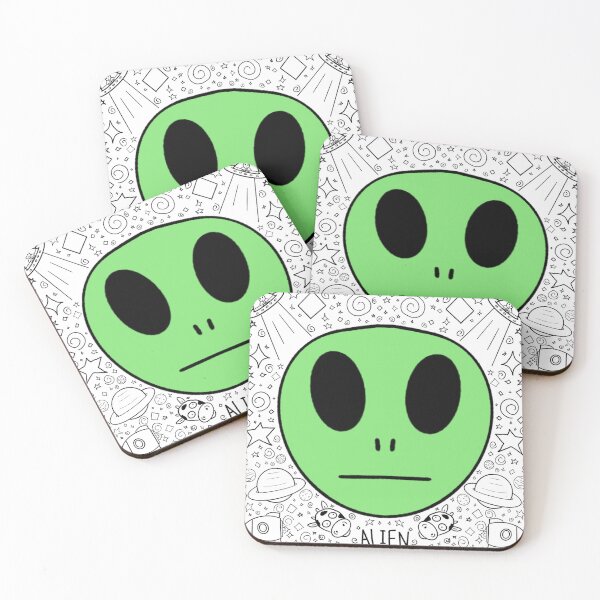 Item preview, Green alien designed and sold by meldaarts.