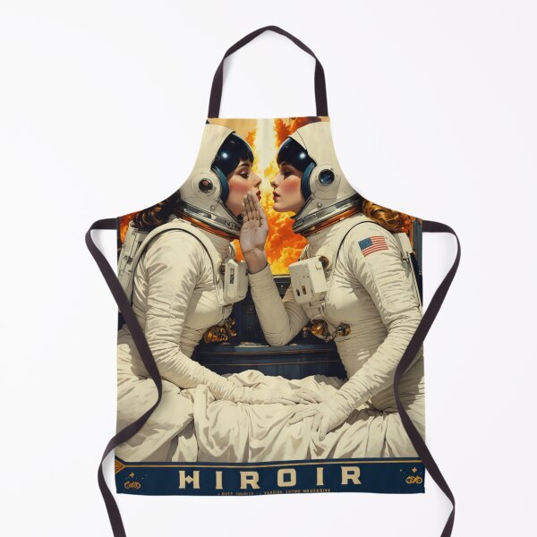 Item preview, Dames dans L'Espace 3 (MIROIR) WLW Sapphic AI Retro Aesthetic designed and sold by NickWhittleArt.