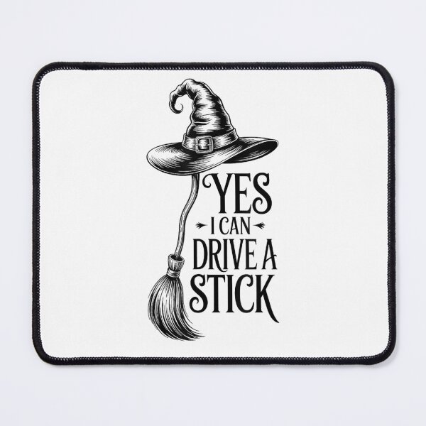 Item preview, Funny Yes I Can Drive A Stick Witch Broom Halloween T-Shirt designed and sold by DogoMalulu.