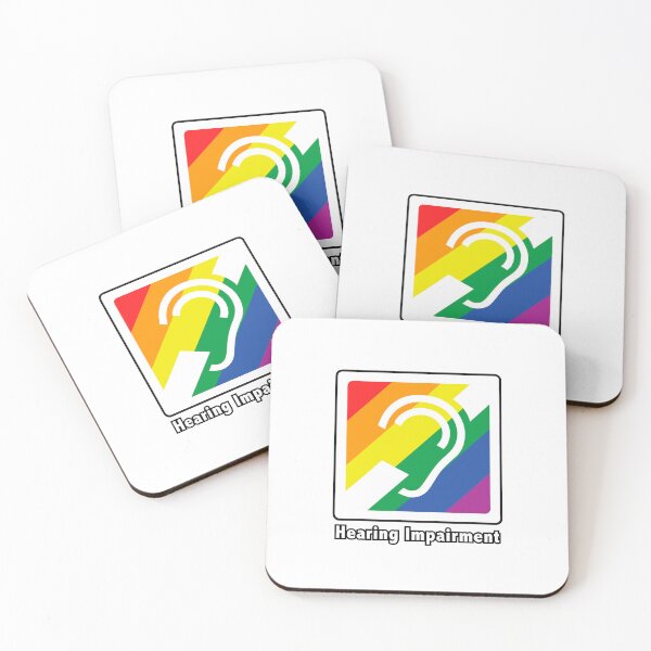 Item preview, Rainbow Pride Hearing Impairment Symbol – Inclusive Access Art - WATEKE designed and sold by WATEKE.