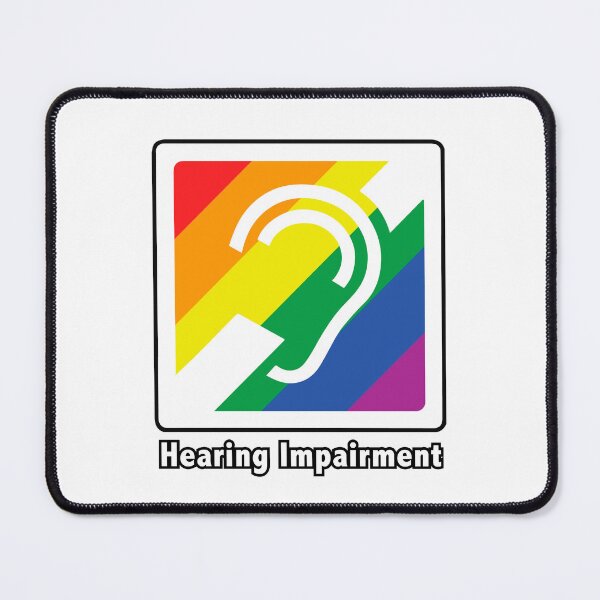 Item preview, Rainbow Pride Hearing Impairment Symbol – Inclusive Access Art - WATEKE designed and sold by WATEKE.