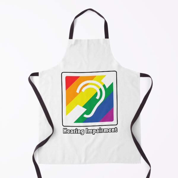 Item preview, Rainbow Pride Hearing Impairment Symbol – Inclusive Access Art - WATEKE designed and sold by WATEKE.