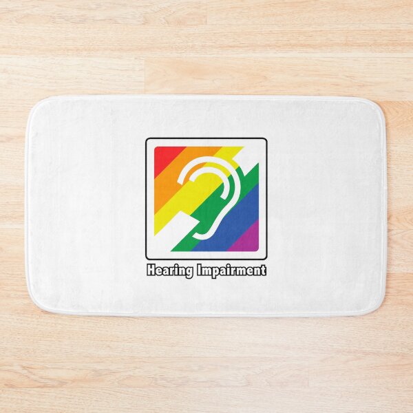 Item preview, Rainbow Pride Hearing Impairment Symbol – Inclusive Access Art - WATEKE designed and sold by WATEKE.