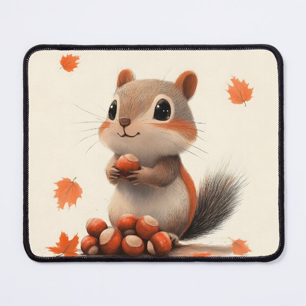 Item preview, Cute Chipmunk Gathering Acorns  designed and sold by Anicue.