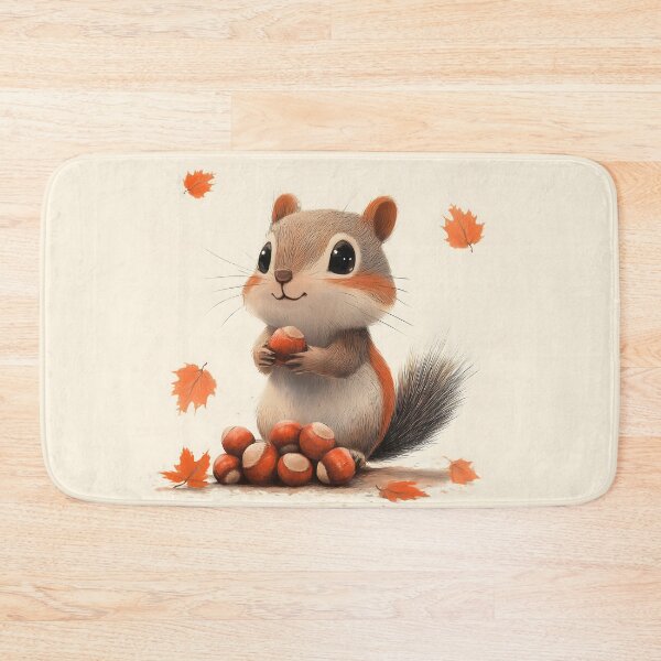 Item preview, Cute Chipmunk Gathering Acorns  designed and sold by Anicue.
