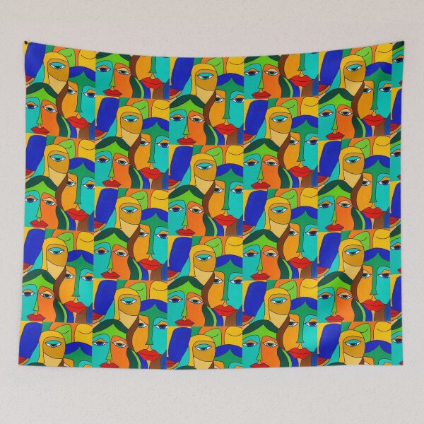 Item preview, Colourful people on Holi festival designed and sold by CosmicEye.