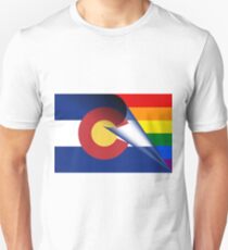 Colorado Flag LGBTQ Pride Rainbow Unisex T-Shirt