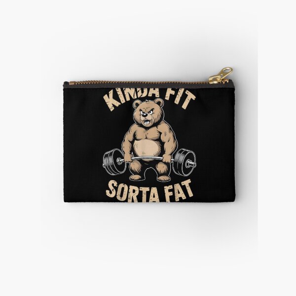 Item preview, Kinda Fit Sorta Fat Funny Gym Bear Weightlifting Workout T-Shirt Lifting Lover Humorous Tee designed and sold by DogoMalulu.