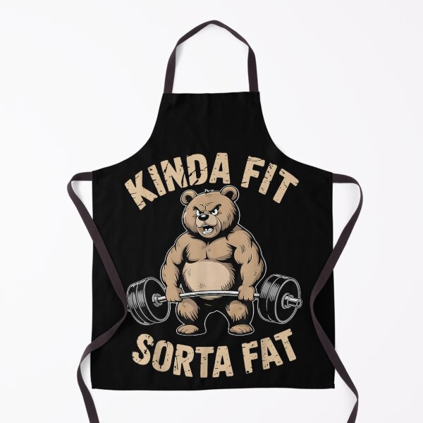 Item preview, Kinda Fit Sorta Fat Funny Gym Bear Weightlifting Workout T-Shirt Lifting Lover Humorous Tee designed and sold by DogoMalulu.
