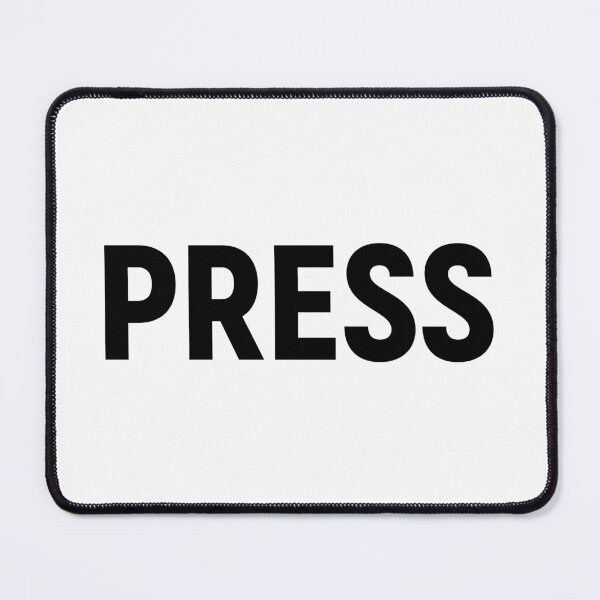 Item preview, Press - Job Title Text (Black) designed and sold by STUDIO-72.