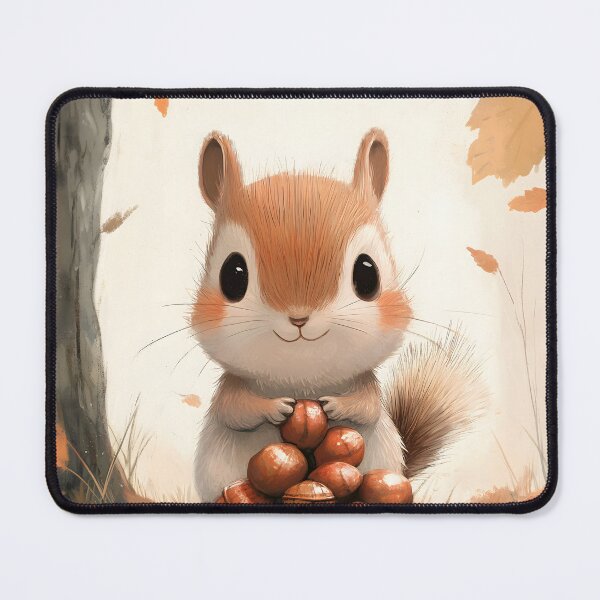 Item preview, Cute Chipmunk Gathering Acorns  designed and sold by Anicue.