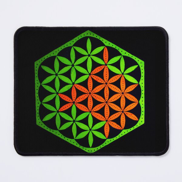 Item preview, Flower Of Life Handpainted on prints designed and sold by CosmicEye.