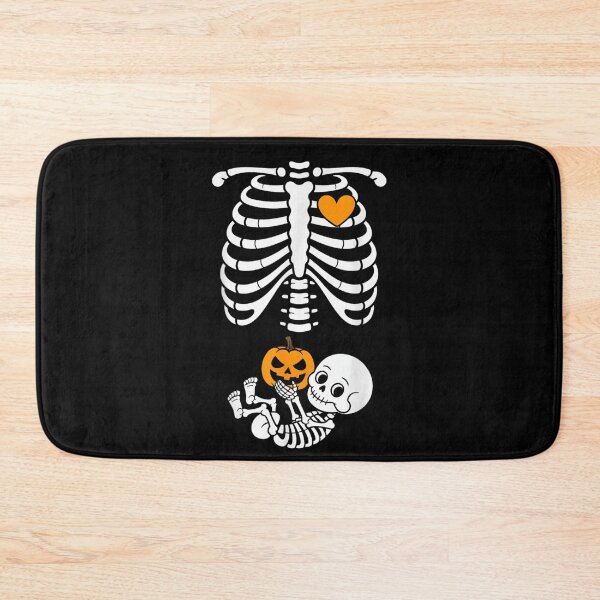 Item preview, Halloween Skeleton Rib Cage Baby Maternity Pregnant Pumpkin T-Shirt Cute Spooky Pregnancy Reveal designed and sold by DaphoLatara.