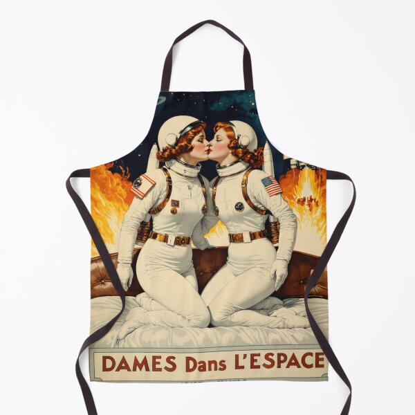 Item preview, Dames dans L'Espace 5; AI Retro Aesthetic designed and sold by NickWhittleArt.