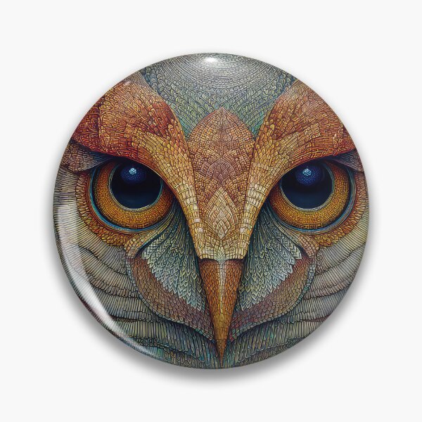 Item preview, Owl head Pagan Wicca designed and sold by thewandswant.