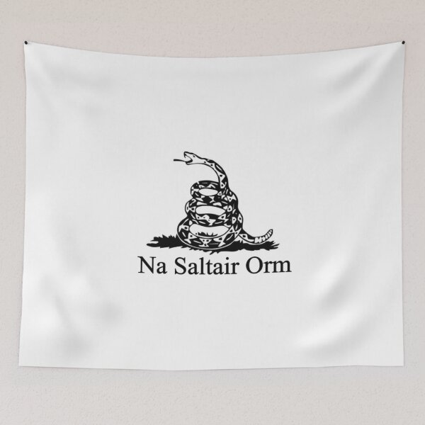 Item preview, White Scottish Gaelic Gadsden Flag (Bratach Gheal Gadsden 'na saltair orm') designed and sold by JonathanR1994.