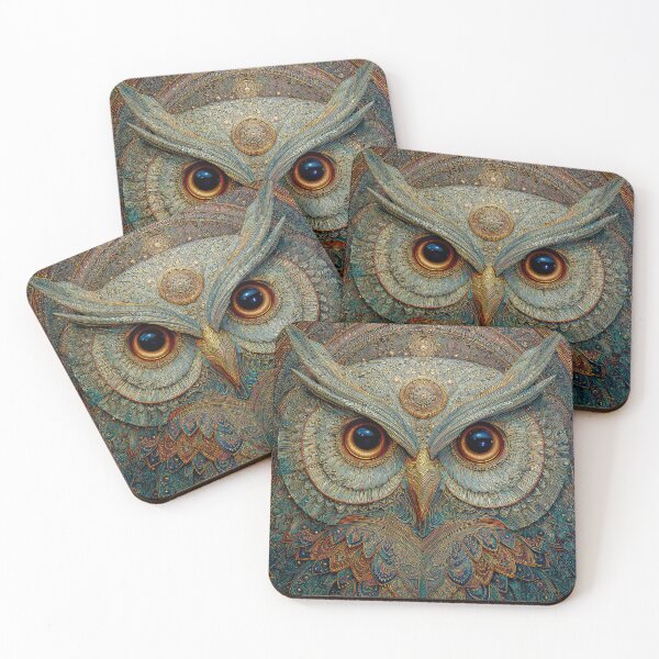 Item preview, Celtic Owl head, designed and sold by thewandswant.