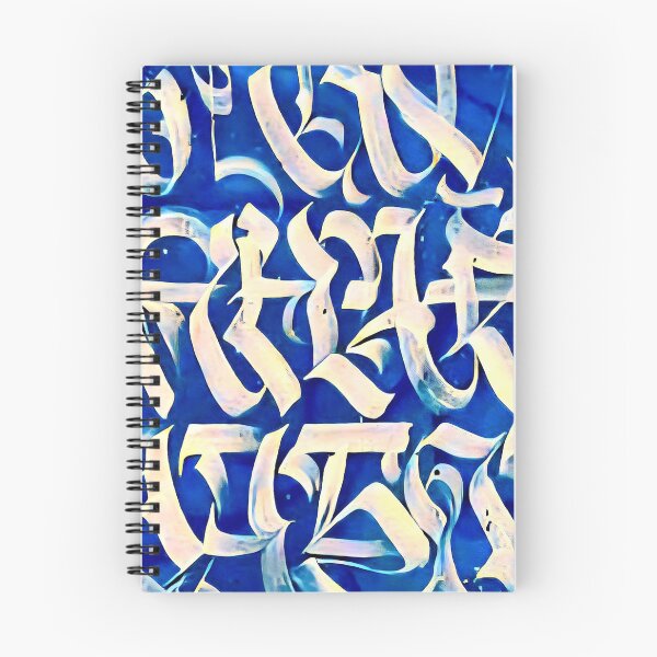 Aperçu de l'œuvre Chaos Calligraphique – Composition d’Énergie Bleue créée et vendue par MyyVibe.