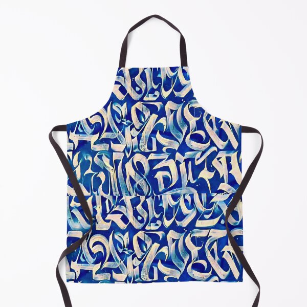 Item preview, Calligraphic Chaos – Blue Energy Composition designed and sold by MyyVibe.
