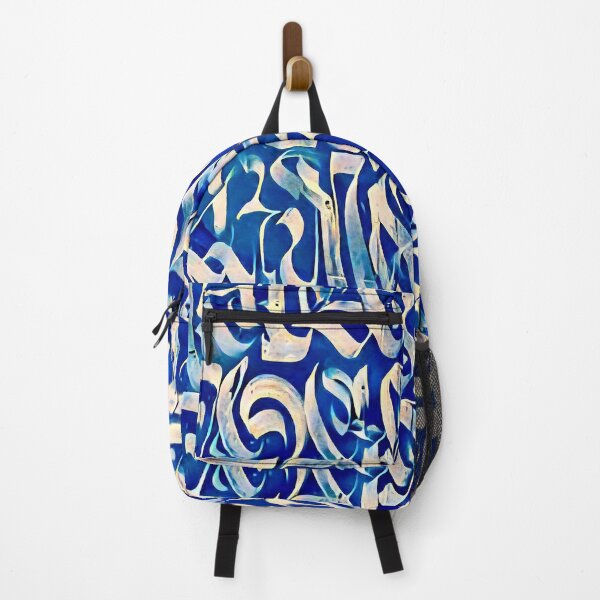 Item preview, Calligraphic Chaos – Blue Energy Composition designed and sold by MyyVibe.