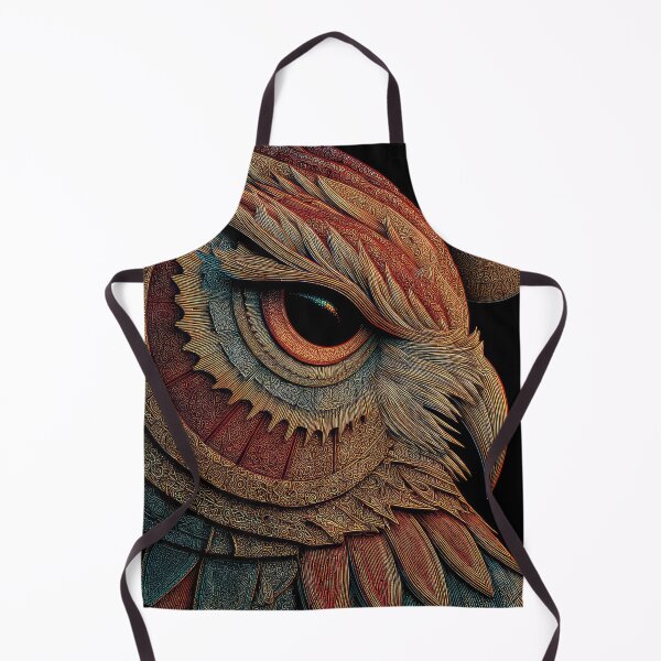 Item preview, Celtic Owl Head art designed and sold by thewandswant.