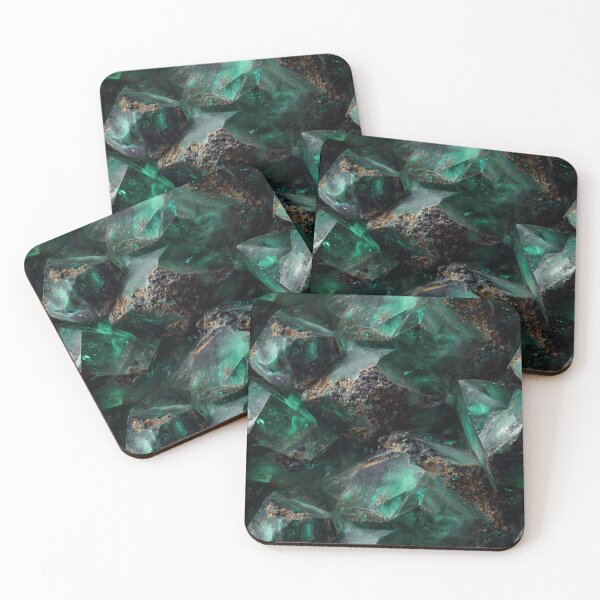 Item preview, raw emerald rugged natural green gemstone designed and sold by EarthenEmbers.