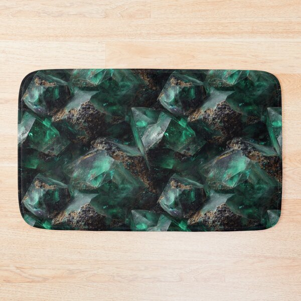 Item preview, raw emerald rugged natural green gemstone designed and sold by EarthenEmbers.