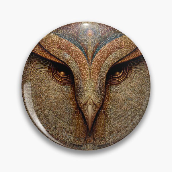 Item preview, Celtic Owl Head art  designed and sold by thewandswant.