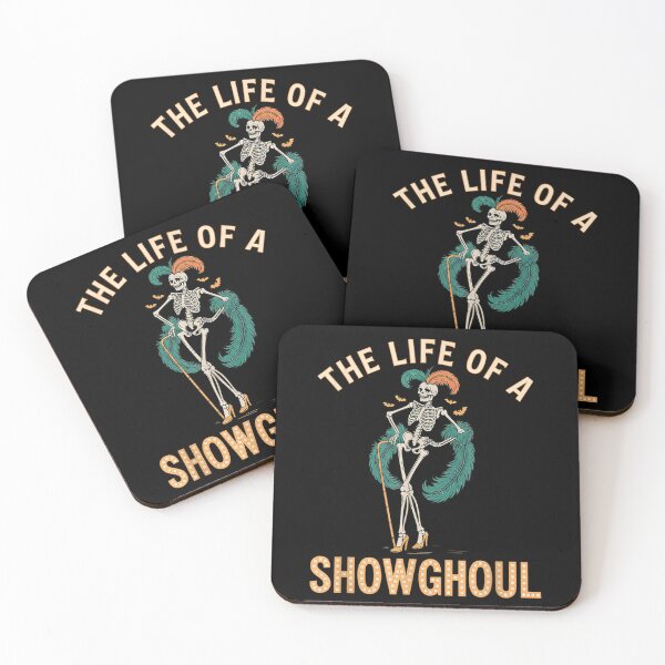 Item preview, The Life Of A Showghoul Retro Skeleton Showgirl Halloween T-Shirt Burlesque Vibe Spooky Theatre designed and sold by EricCotanori.