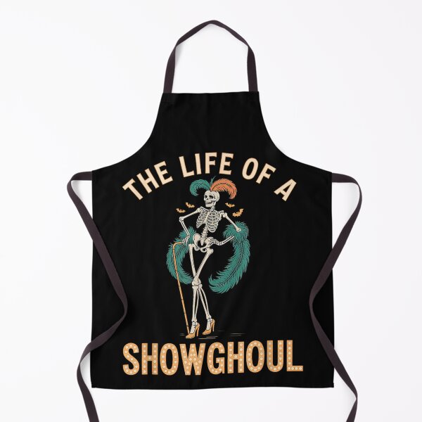Item preview, The Life Of A Showghoul Retro Skeleton Showgirl Halloween T-Shirt Burlesque Vibe Spooky Theatre designed and sold by EricCotanori.