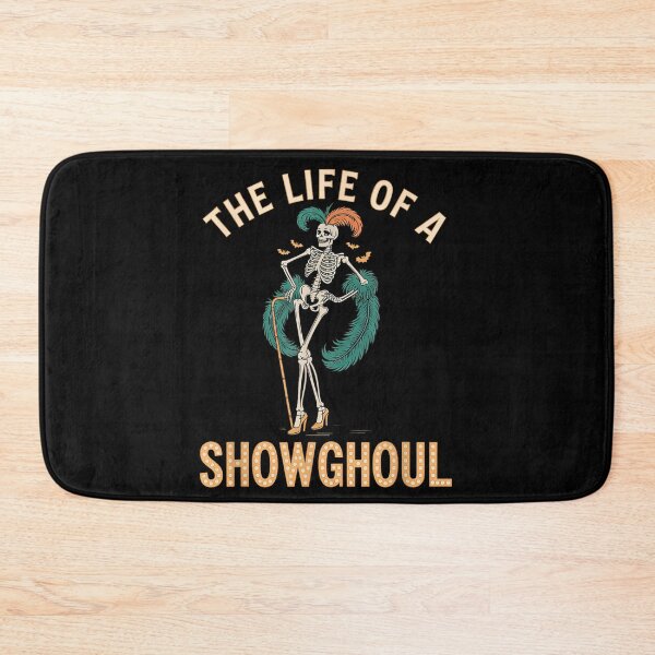 Item preview, The Life Of A Showghoul Retro Skeleton Showgirl Halloween T-Shirt Burlesque Vibe Spooky Theatre designed and sold by EricCotanori.