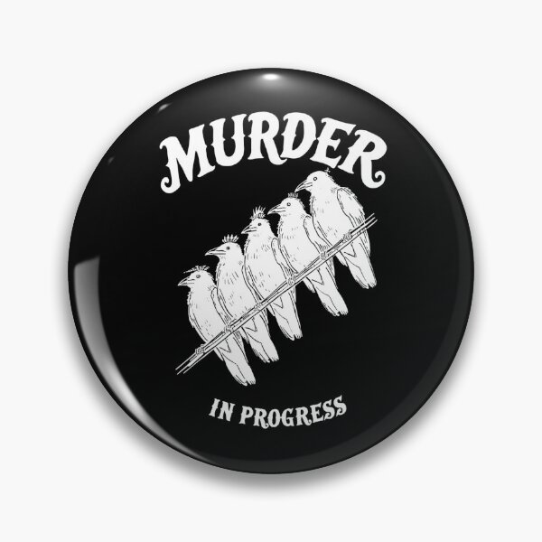 Item preview, Crows "murder in progress" designed and sold by PunkdUpPrints.