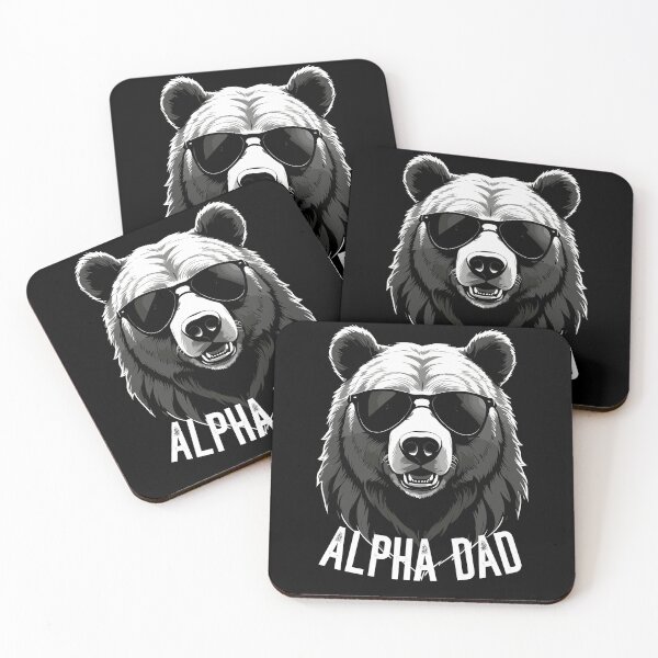 Item preview, Alpha Dad Funny Bear Father Perfect Style designed and sold by LuminOrb.