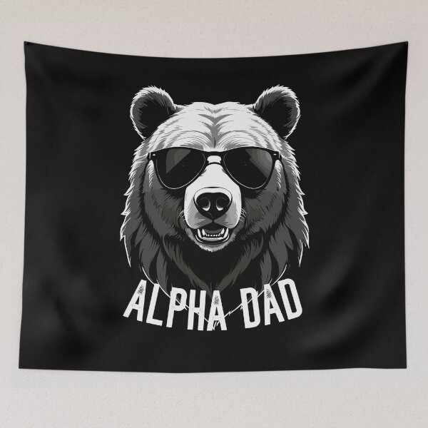 Item preview, Alpha Dad Funny Bear Father Perfect Style designed and sold by LuminOrb.