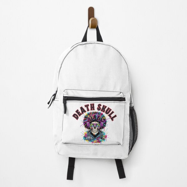 Item preview, Death Skull – Neon Cyberpunk Street Art Design designed and sold by Kavya Art.