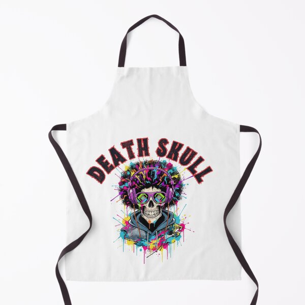 Item preview, Death Skull – Neon Cyberpunk Street Art Design designed and sold by Kavya Art.
