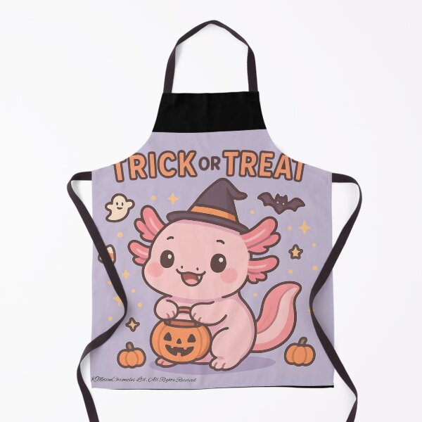Item preview, Cutest Halloween Axolotl – Trick or Treat designed and sold by KMChronicles.