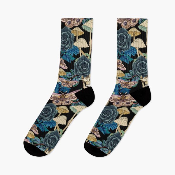 Item preview, Skull Blue Rose and Witchcraft Pattern designed and sold by HoyaBouquetart.