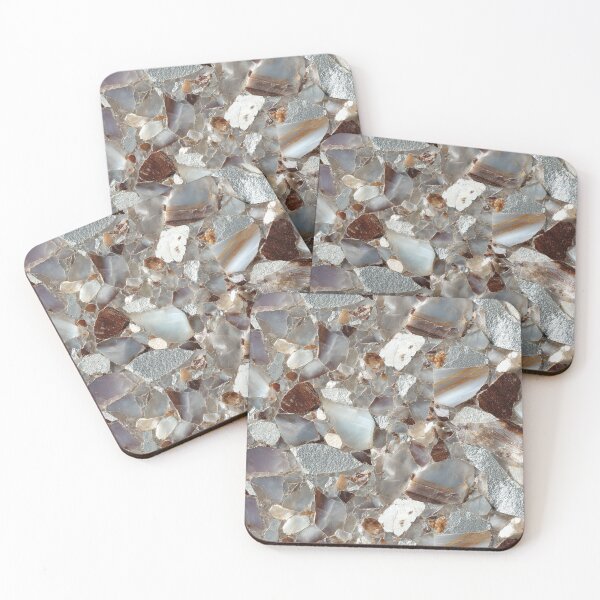 Item preview, quartzite sandstone lustrous shell mosaic designed and sold by EarthenEmbers.